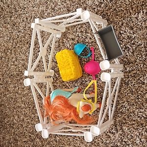 Barbie horse and pen with accessories